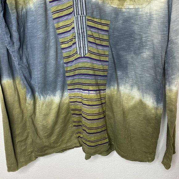 Custo Barcelona Long Sleeve Green Blue Collared Button Front Shirt Mens Medium - Picture 4 of 15